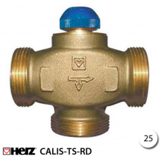 Триходовий розподільний клапан HERZ Calis TS-RD DN25, 1 1/4” (1776140)