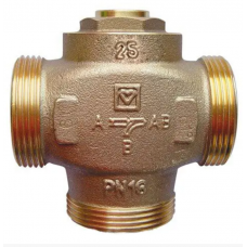 Трёхходовой смесительный клапан HERZ Teplomix DN32 1*1/2" 61°C (1776604) с отключаемым байпасом