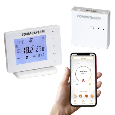 Бездротовий сенсорний Wi-Fi терморегулятор Computherm E400RF