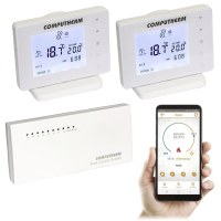 Бездротовий сенсорний багатозонний Wi-Fi терморегулятор Computherm E400RF
