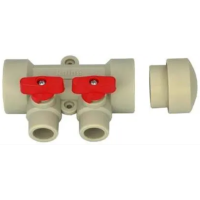 Kalde Коллектор PPR D40*20 на 2 выхода RED (25)