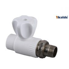 Kalde WHITE Кран PPR радиаторный прямой (КБП) 20х1/2 (2/50) 