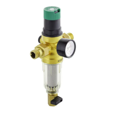 Фильтр самоочистной с редуктором и манометром KOER KR.1242 - 1/2" НР (пластиковая колба)