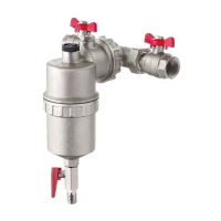 Сепаратор шлама универсальный магнитный с кранами KOER KR.1272 - 3/4" (латунный)