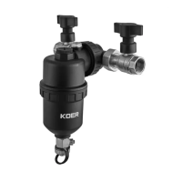 Сепаратор шлама универсальный магнитный с кранами KOER KR.1273 - 3/4" 