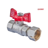Кран шаровой прямой KOER KR.222 - 3/4" ГГБ с накидной гайкой