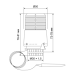 Термоголовка KOER KR.1333 - M30x1.5 з виносним датчиком