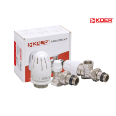 Комплект для подключения радиатора KOER SET-13 - 1/2"*1/2" ВН (осевой)