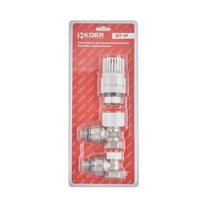 Комплект для подключения радиатора KOER SET-29 - 1/2" угловой 