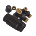 Комплект для подключения радиатора KOER SET-23.BLACK - 1/2" угловой 