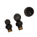 Комплект для подключения радиатора KOER SET-23.BLACK - 1/2" угловой 