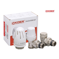 Комплект для подключения радиатора KOER SET-14 - 1/2"*3/4" НН (угловой)