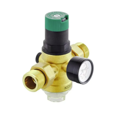 Редуктор давления с фильтром тонкой очистки и маном. KOER KR.1243 - 1" (пласт, колба)