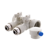 Колектор PPR KOER D40*20 на 2 виходи K0190.PRO з фітингом