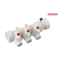 Колектор PPR KOER D40*20 на 3 виходи K0170.PRO (KP0220)