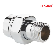 Американка KOER KR.341.CHR прямая - 1/2" (хром)