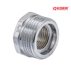 Футорка KOER KF.E0406.CHR - 1/2"*3/4" (хром)