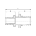 Муфта соеденительная переходная KOER KA.C16-25 - 16*25