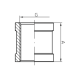 Муфта KOER KF.C08.CHR - 3/4" (хром)