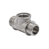 Трійник KOER KF.T06MFM - 1/2" ЗВЗ (нікель)