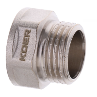 Подовжувач KOER KF.E06-15 - 1/2" - 15 мм (нікель)