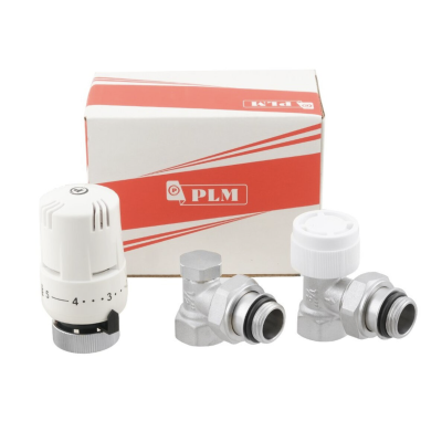 Комплект для подключения радиатора PLM 1/2" PKIT11  (угловой)