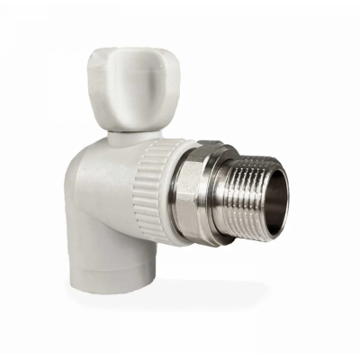 Кран PPR радіаторний кутовий Reiger D20*1/2" 