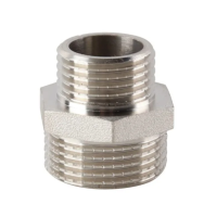 Ниппель редукционный Reiger - 1/2*1/4'' (никель)