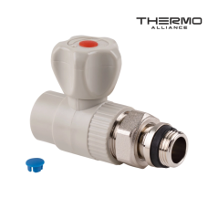 Кран PPR радіаторний Thermo Alliance прямий (КБП) D25*3/4"