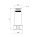 Заглушка длинная Thermo Alliance наружная резьба 1/2"