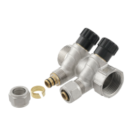 Коллектор вентильный Raftec 3/4"*1/2" - 2 WAYS (KK02012)