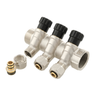 Коллектор вентильный Raftec 3/4"*1/2" - 3 WAYS (K02013) Коллектор вентильный Raftec 3/4"*1/2" - 3 WAYS (K02013)