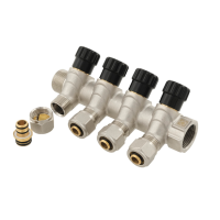 Колектор вентильний Raftec 3/4"*1/2" - 4 WAYS (KK02014) Колектор вентильний Raftec 3/4"*1/2" - 4 WAYS (KK02014)