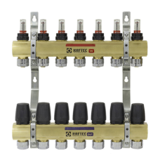 Коллекторный блок с расходомерами Raftec GOLD 1" 7 WAYS (LCR-1.7)