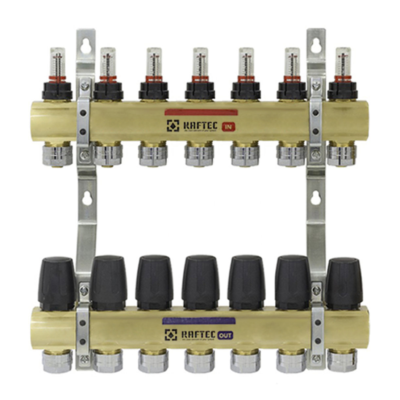 Коллекторный блок с расходомерами Raftec GOLD 1" 7 WAYS (LCR-1.7)