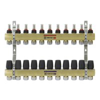 Коллекторный блок с расходомерами Raftec GOLD 1" 11 WAYS (LCR-1.11)