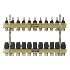Коллекторный блок с расходомерами Raftec GOLD 1" 11 WAYS (LCR-1.11)