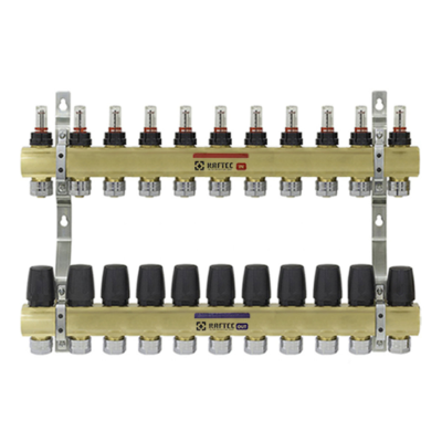 Коллекторный блок с расходомерами Raftec GOLD 1" 11 WAYS (LCR-1.11)