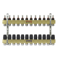 Коллекторный блок с расходомерами Raftec GOLD 1" 12 WAYS (LCR-1.12)