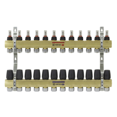 Коллекторный блок с расходомерами Raftec GOLD 1" 12 WAYS (LCR-1.12)