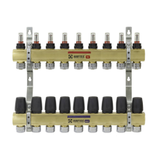 Коллекторный блок с расходомерами Raftec GOLD 1" 9 WAYS (LCR-1.9)