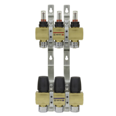 Коллекторный блок с расходомерами Raftec GOLD 1" 3 WAYS (LCR-1.3)