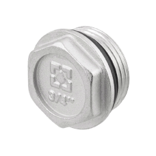 Заглушка c уплотительным кольцом Raftec SZN02 - 3/4" Н (никель) Заглушка c уплотительным кольцом Raftec SZN02 - 3/4" Н (никель)