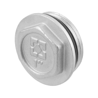 Заглушка c уплотительным кольцом Raftec SZN03 - 1" Н (никель) Заглушка c уплотительным кольцом Raftec SZN03 - 1" Н (никель)