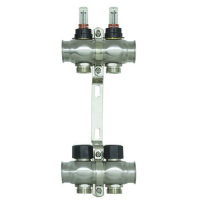 Коллекторный блок с расходомерами Raftec STEEL 1" 2 WAYS (RC03-02)