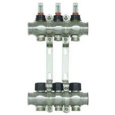 Коллекторный блок с расходомерами Raftec STEEL 1" 3 WAYS (RC03-03)