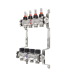 Коллекторный блок с расходомерами Raftec STEEL 1"4 WAYS (RC03-04)