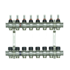Коллекторный блок с расходомерами Raftec STEEL 1"8 WAYS (RC03-08)