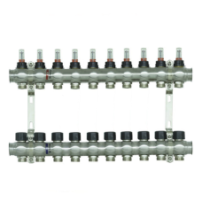 Коллекторный блок с расходомерами Raftec STEEL 1"10 WAYS (RC03-10)