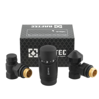 Комплект для підключення радіатора Raftec BLACK DKTU11-B - 1/2" ВН (кутовий)